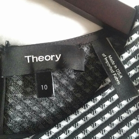 THEORY Stretch Knee Length Dress - Size 10 - Picture 3 of 4